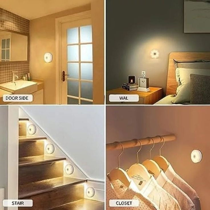 Wireless LED Puck Lights with Remote