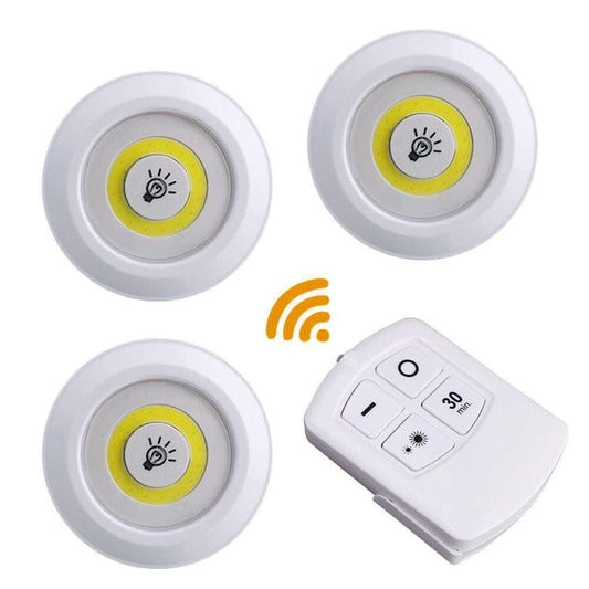 Wireless LED Puck Lights with Remote